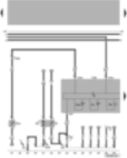 Wiring Diagram  VW LUPO 2005 - Dash panel insert - fuel gauge sender - coolant shortage indicator sender