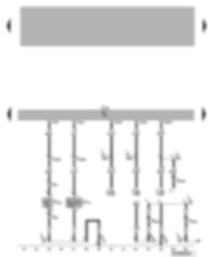 Wiring Diagram  VW LUPO 2002 - Central locking and anti-theft alarm system control unit - anti-theft alarm system contact switch - alarm horn