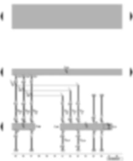 Wiring Diagram  VW LUPO 2002 - Central locking and anti-theft alarm system control unit - front left window regulator control unit -front right window regulator control unit - right window regulator motor