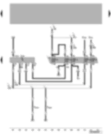 Wiring Diagram  VW LUPO 2002 - Central locking and anti-theft alarm system control unit - fuses