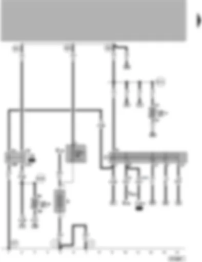 Wiring Diagram  VW LUPO 1999 - Battery - ignition/starter switch - X-contact relief relay