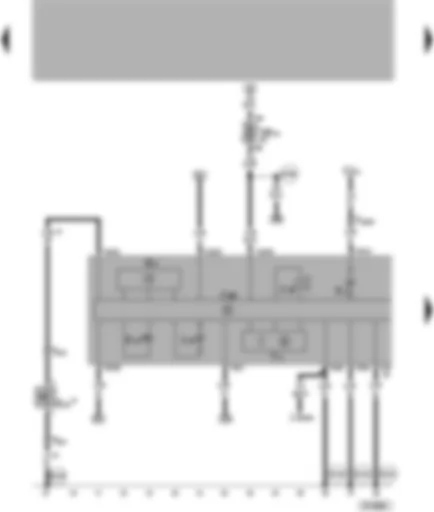 Wiring Diagram  VW LUPO 1999 - Dash panel insert - rev. counter - odometer display - belt warning system