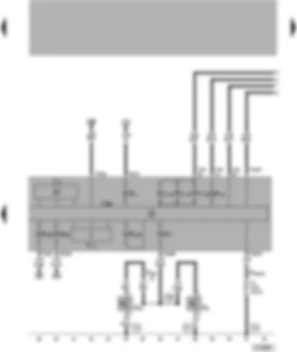 Wiring Diagram  VW LUPO 1999 - Dash panel insert - digital clock - main beam warning lamp - turn signal indicator lamp - handbrake warning - brake fluid level warning contact