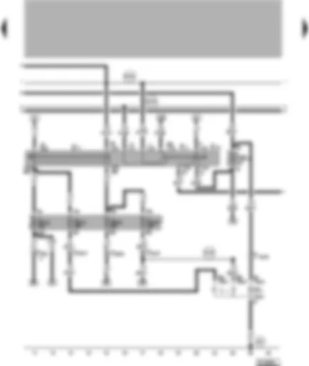 Wiring Diagram  VW LUPO 1999 - Headlight dipper/flasher switch - left headlight - turn signal switch - parking light switch