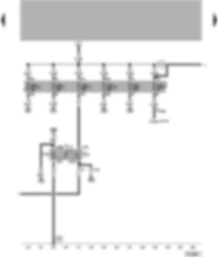 Wiring Diagram  VW LUPO 1999 - Heated rear window switch