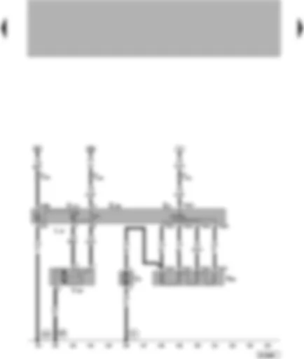 Wiring Diagram  VW LUPO 1999 - Fresh air blower - fresh air blower switch - fresh air/recirculated air flap positioning motor