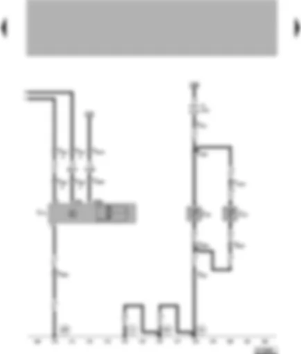 Wiring Diagram  VW LUPO 1999 - Rear window wiper motor - heater element for washer jet