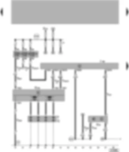 Wiring Diagram  VW LUPO 1999 - 4AV control unit (injection system) - ignition system - Hall sender
