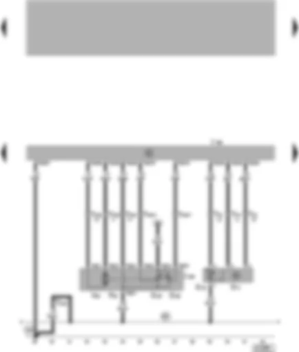 Wiring Diagram  VW LUPO 1999 - 4AV control unit (injection system) - throttle valve control part - intake manifold pressure sender - intake air temperature sender