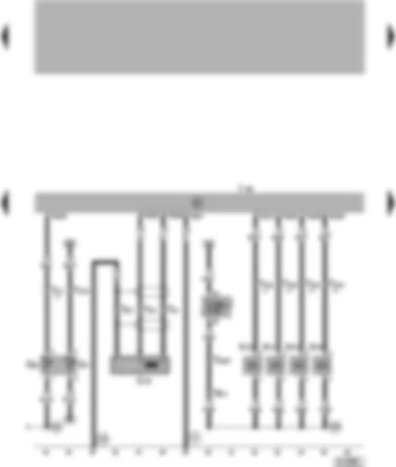 Wiring Diagram  VW LUPO 1999 - 4AV control unit (injection system) - engine speed sender - coolant temperature sender - injectors
