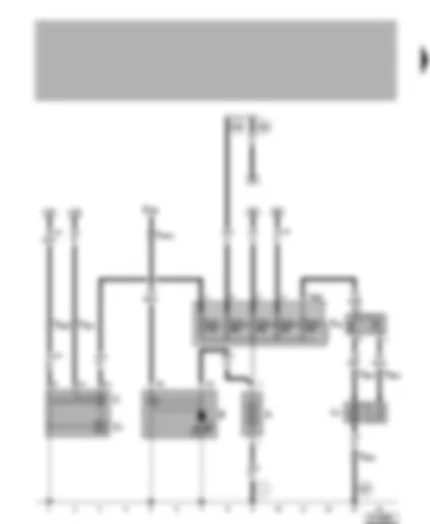Wiring Diagram  VW LUPO 1999 - Battery - starter - alternator - radiator fan