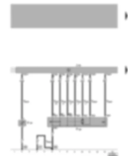 Wiring Diagram  VW LUPO 1999 - Central locking and anti-theft alarm system control unit - driver side central locking lock unit - central locking warning lamp