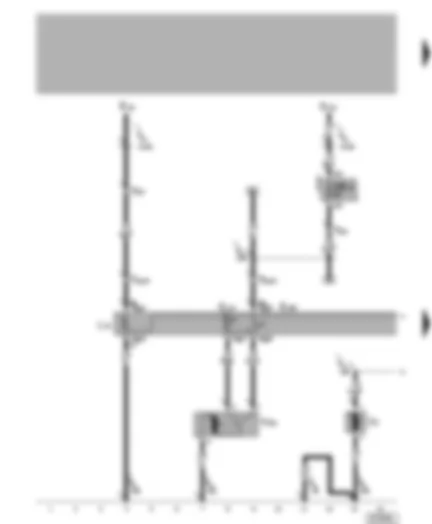 Wiring Diagram  VW LUPO 1999 - Fresh air and air recirculation switch - fresh air blower - fresh/recirculating air flap positioning motor