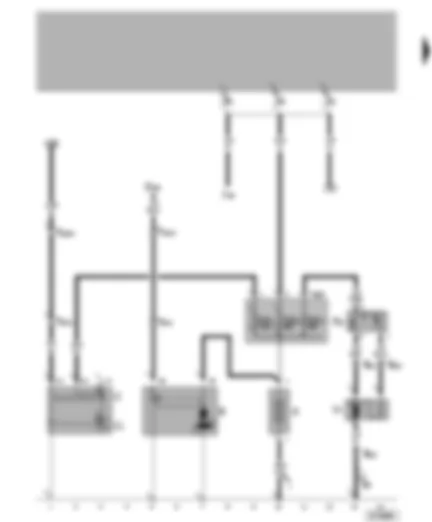 Wiring Diagram  VW LUPO 2001 - Battery - alternator - starter - radiator fan