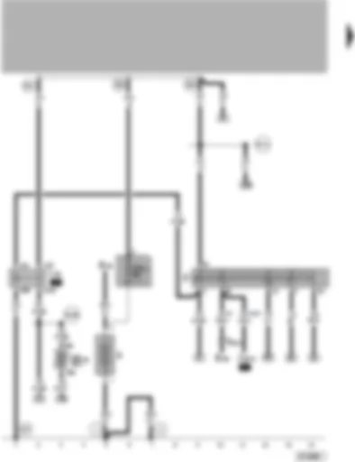 Wiring Diagram  VW LUPO 2000 - Battery - ignition/starter switch - X-contact relief relay