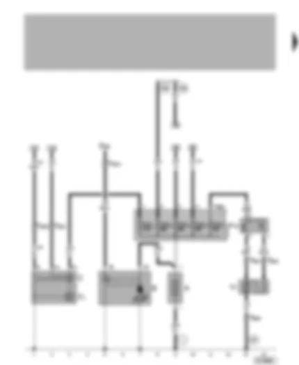Wiring Diagram  VW LUPO 1999 - Battery - starter - alternator - radiator fan