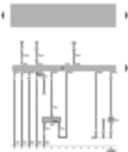 Wiring Diagram  VW LUPO 1999 - Diesel direct injection system control unit - engine speed sender - intake air temperature sender