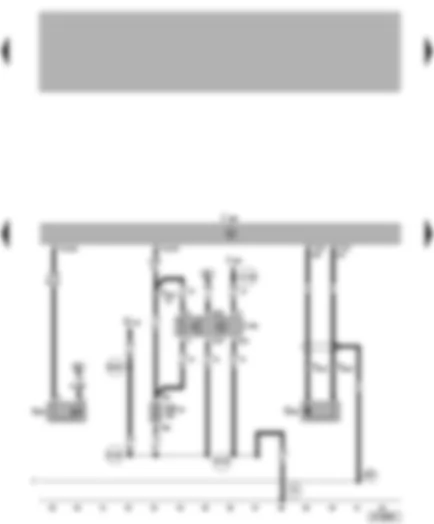 Wiring Diagram  VW LUPO 2001 - Diesel direct injection system control unit - needle lift sender - exhaust gas recirculation valve - fuel shut-off (crash) control unit