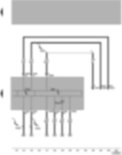 Wiring Diagram  VW LUPO 2001 - Dash panel insert - self-diagnosis connection - data bus diagnostic interface