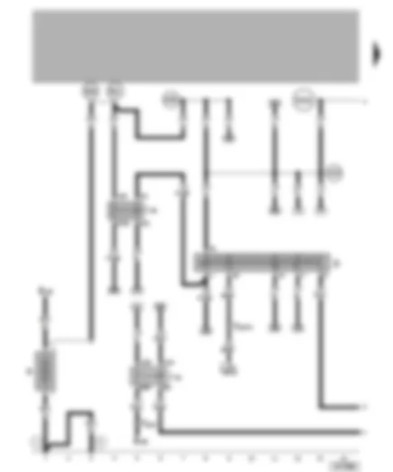 Wiring Diagram  VW LUPO 2001 - Battery - ignition/starter switch - X contact relief relay