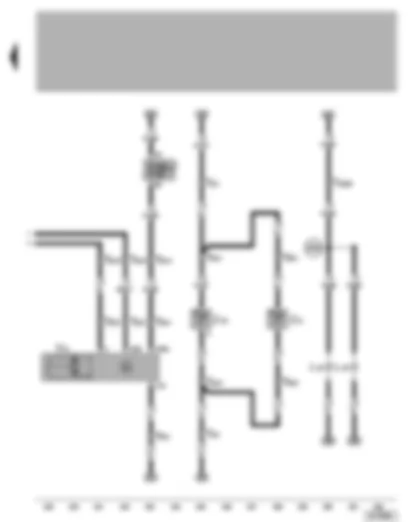 Wiring Diagram  VW LUPO 2001 - Rear window wiper motor - heater elements for washer jets - fog light