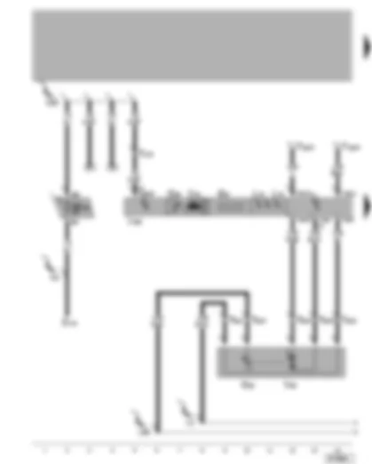 Wiring Diagram  VW LUPO 2001 - Climatronic control unit - temperature flap control motor - dash panel temperature sensor