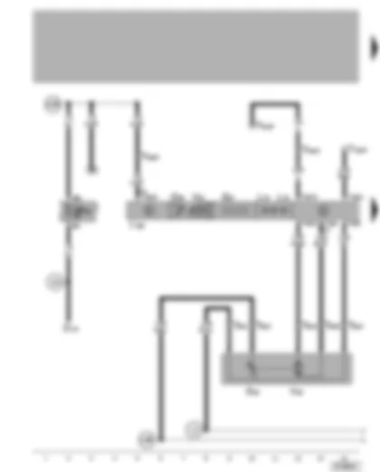 Wiring Diagram  VW LUPO 2006 - Climatronic control unit - temperature flap control motor - dash panel temperature sensor