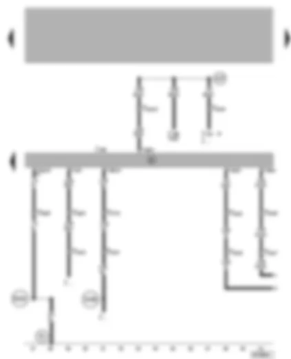 Wiring Diagram  VW LUPO 2005 - Climatronic control unit - high pressure sender - compressor regulating valve