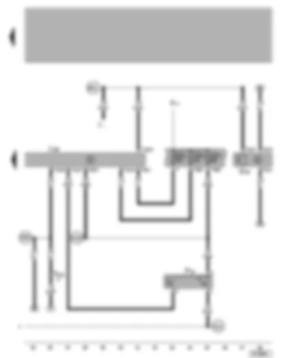 Wiring Diagram  VW LUPO 2005 - Radiator fan control unit - radiator fan thermo-switch