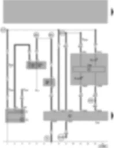 Wiring Diagram  VW LUPO 2001 - Alternator - Steering column electronics control unit