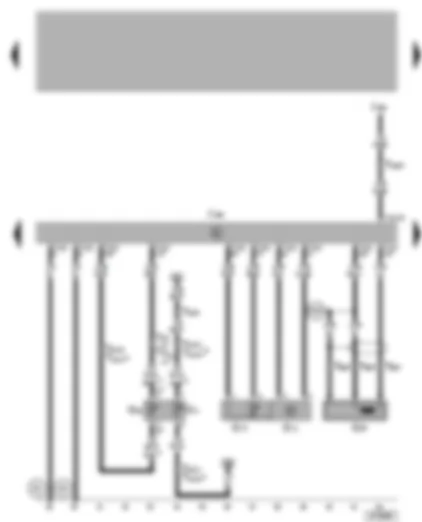 Wiring Diagram  VW LUPO 2001 - Diesel direct injection system control unit - engine speed sender - coolant temperature sender - intake manifold pressure sender - intake manifold temperature sender - immobilizer control unit