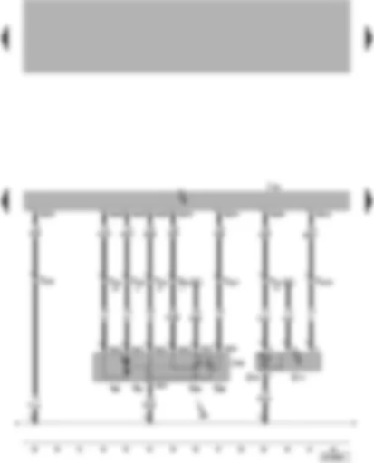 Wiring Diagram  VW LUPO 1999 - Simos control unit - throttle valve control unit - intake manifold pressure sender - intake manifold temperature sender