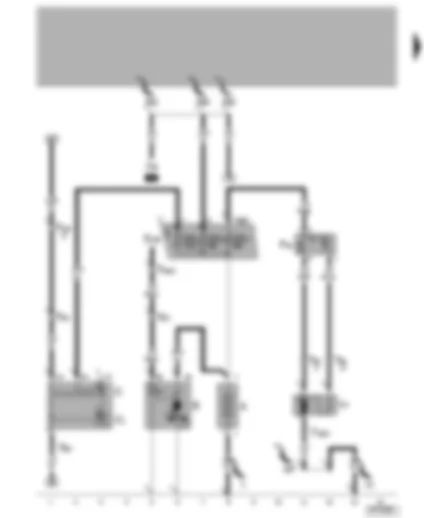 Wiring Diagram  VW LUPO 2001 - Battery - alternator - starter - radiator fan - radiator fan thermal switch