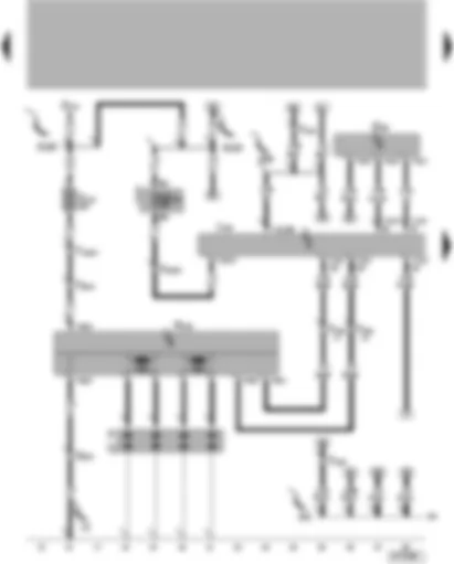 Wiring Diagram  VW LUPO 2001 - 4LV control unit (injection system) - ignition system - engine speed sender