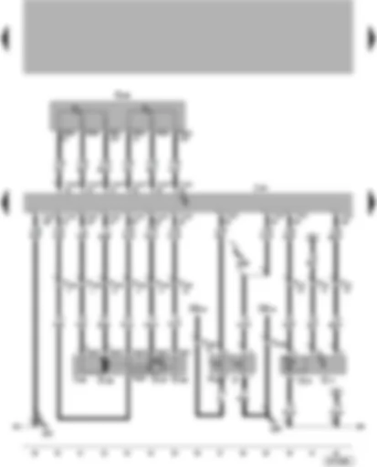 Wiring Diagram  VW LUPO 2001 - 4LV control unit (injection system) - throttle valve control unit - pedal value sender - intake manifold pressure sender - intake manifold temperature sender - brake light switch - brake pedal switch