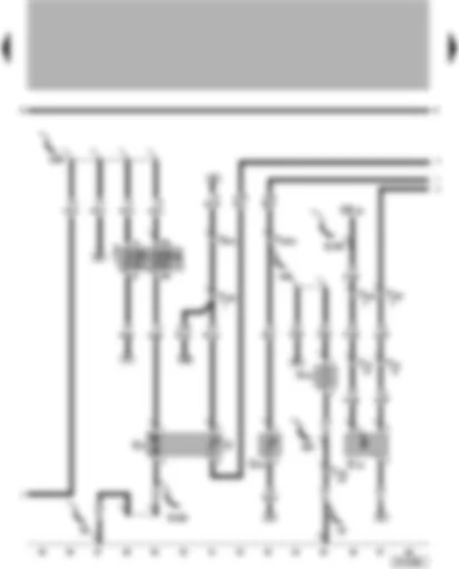 Wiring Diagram  VW LUPO 2001 - Fuel pump - speedometer sender - fuel gauge sender - coolant shortage indicator sender - heater element (crankcase breather)