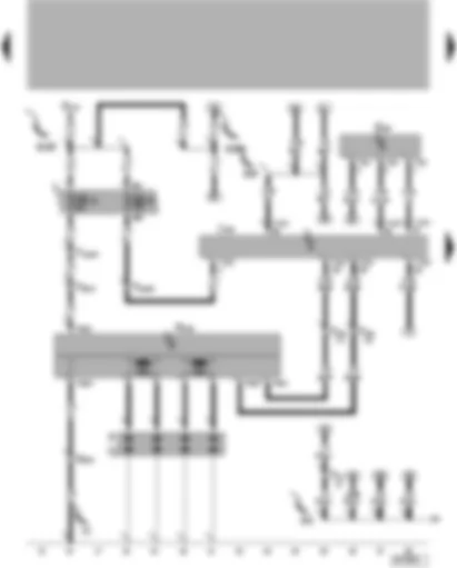 Wiring Diagram  VW LUPO 2003 - 4LV control unit (injection system) - ignition system - engine speed sender