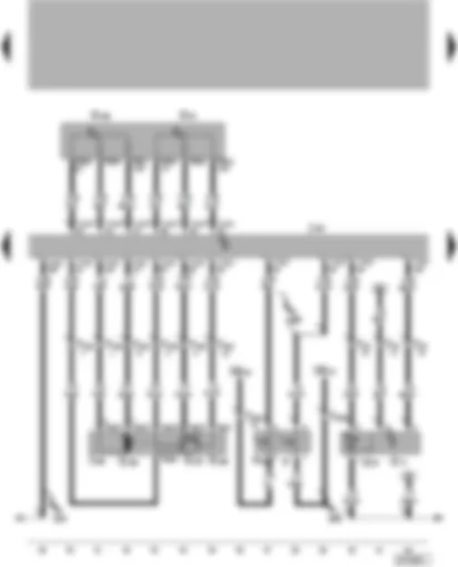 Wiring Diagram  VW LUPO 2003 - 4LV control unit (injection system) - throttle valve control unit - pedal value sender - intake manifold pressure sender - intake manifold temperature sender - brake light switch - brake pedal switch