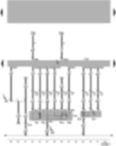 Wiring Diagram  VW LUPO 2005 - 4AV/4CV control unit (injection system) - throttle valve control unit - intake manifold pressure sender - intake manifold temperature sender
