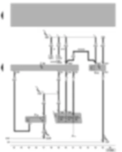 Wiring Diagram  VW LUPO 2005 - Radiator fan control unit - radiator fan thermal-switch - high pressure sender