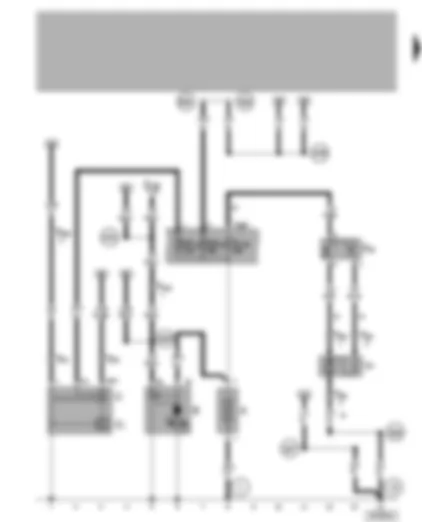 Wiring Diagram  VW LUPO 2001 - Battery - starter - alternator - voltage regulator - ignition/starter switch - radiator fan thermal switch - radiator fan