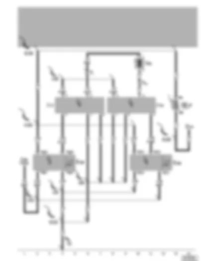 Wiring Diagram  VW LUPO 2001 - Folding fabric sunroof switch - folding fabric sunroof relay - fuse