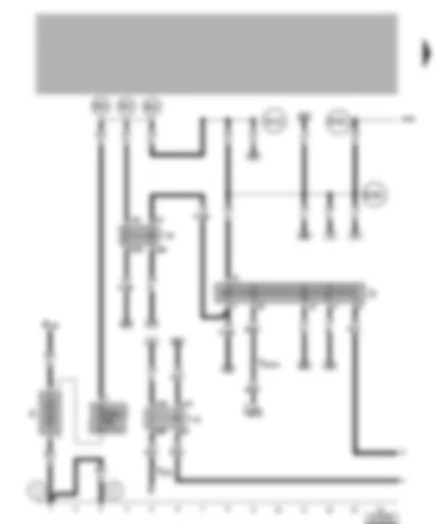 Wiring Diagram  VW LUPO 1999 - Battery - ignition/starter switch - X contact relief relay