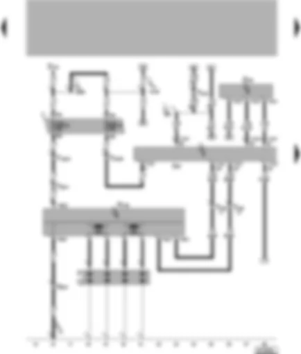 Wiring Diagram  VW LUPO 2000 - 4LV control unit (injection system) - ignition system - engine speed sender