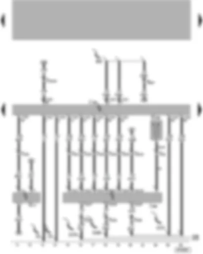 Wiring Diagram  VW LUPO 2001 - Motronic control unit - NOx sensor control unit - NOx sender - intake manifold pressure sender
