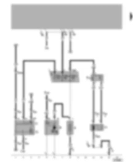 Wiring Diagram  VW LUPO 2001 - Battery - alternator - starter - radiator fan - thermal switch
