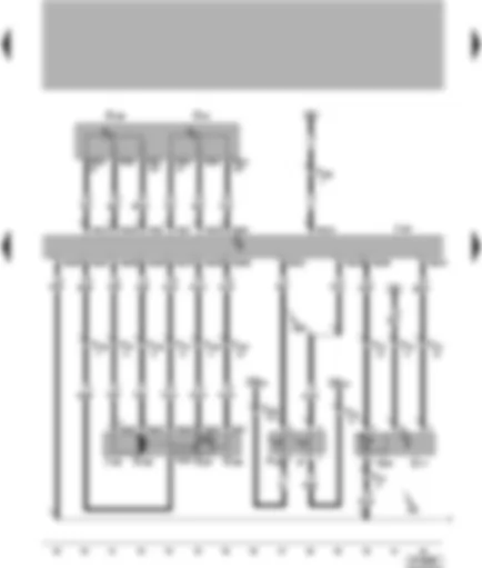 Wiring Diagram  VW LUPO 2006 - Motronic control unit - throttle valve control unit - pedal value sender - intake manifold pressure sender - intake manifold temperature sender - brake light switch - brake pedal switch
