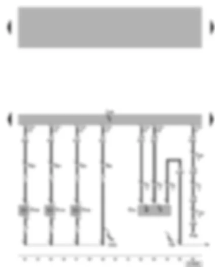 Wiring Diagram  VW LUPO 2000 - Diesel direct injection system control unit - unit injector valves - Hall sender (for camshaft)