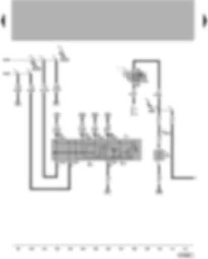 Wiring Diagram  VW LUPO 2003 - Hazard warning switch with turn signal (blinker) relay - heated rear window - turn signal relay