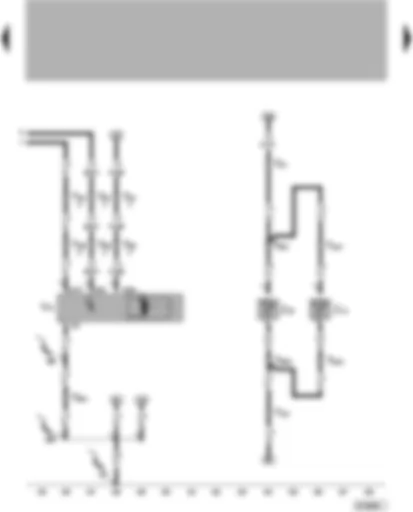 Wiring Diagram  VW LUPO 2001 - Rear window wiper motor - heater element for washer jet